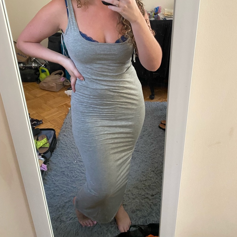 MISSGUIDED Maxi gray dress